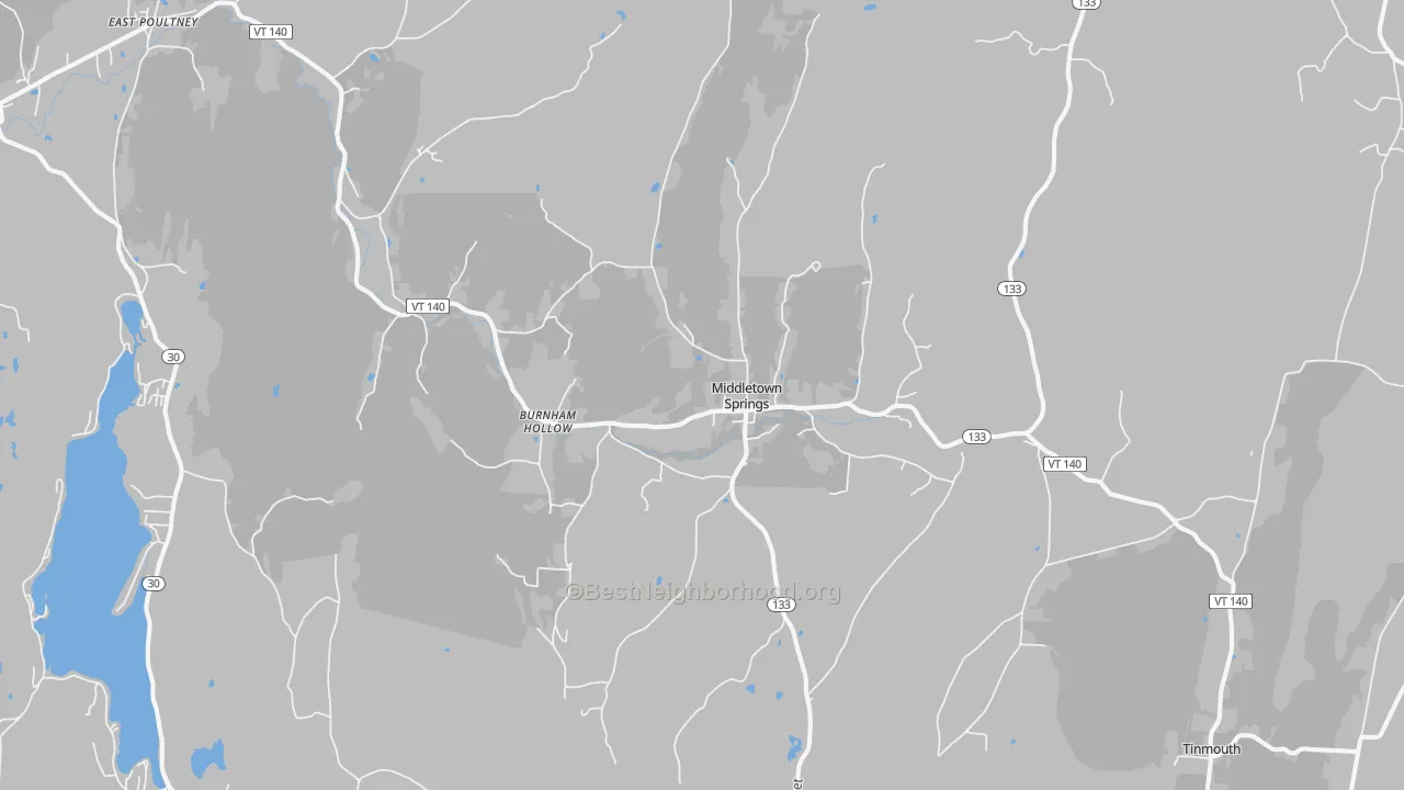 Transit Grade map of Middletown Springs, VT
