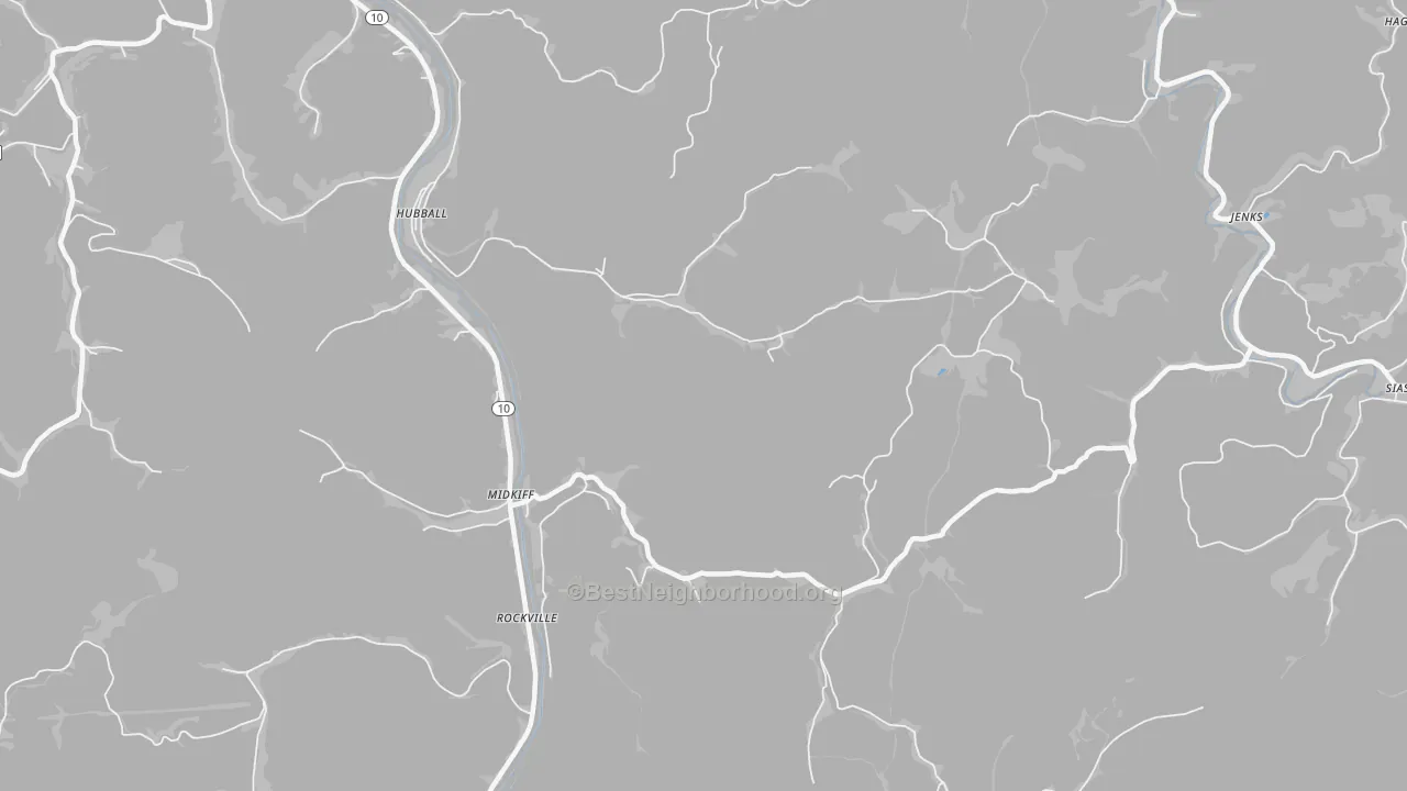 Transit Grade map of Midkiff, WV
