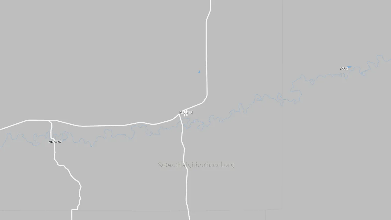 Transit Grade map of Midland, SD