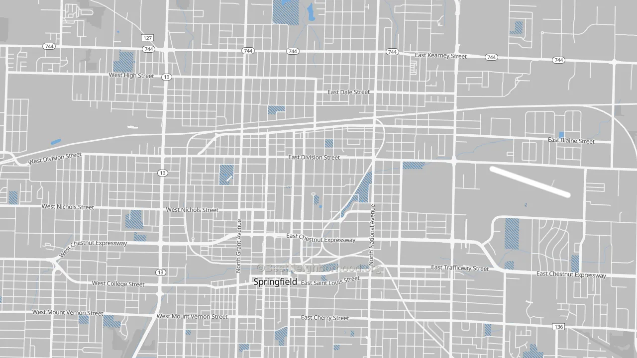 Transit Grade map of Midtown Springfield, Springfield, MO