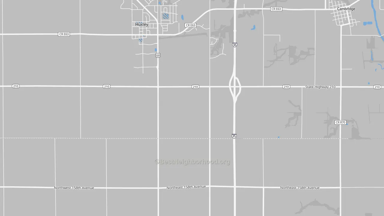 Transit Grade map of Midvale, IA