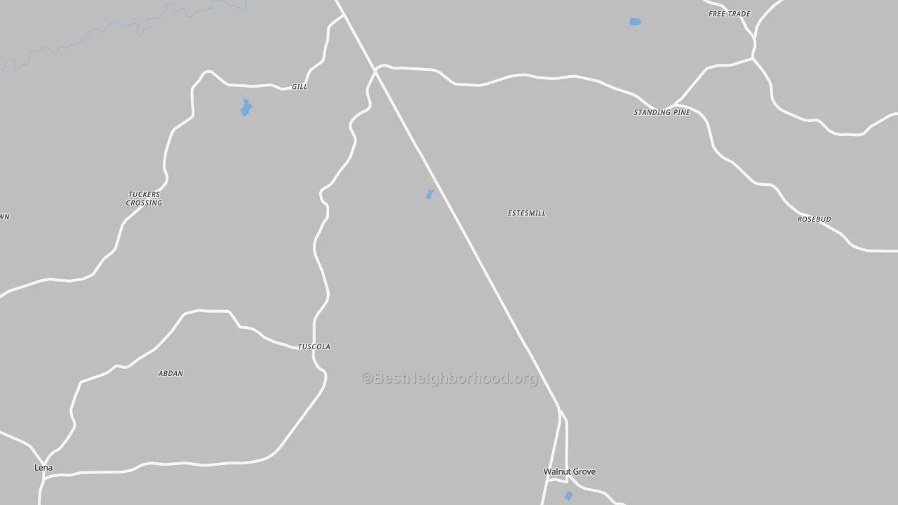 Transit Grade map of Midway, MS