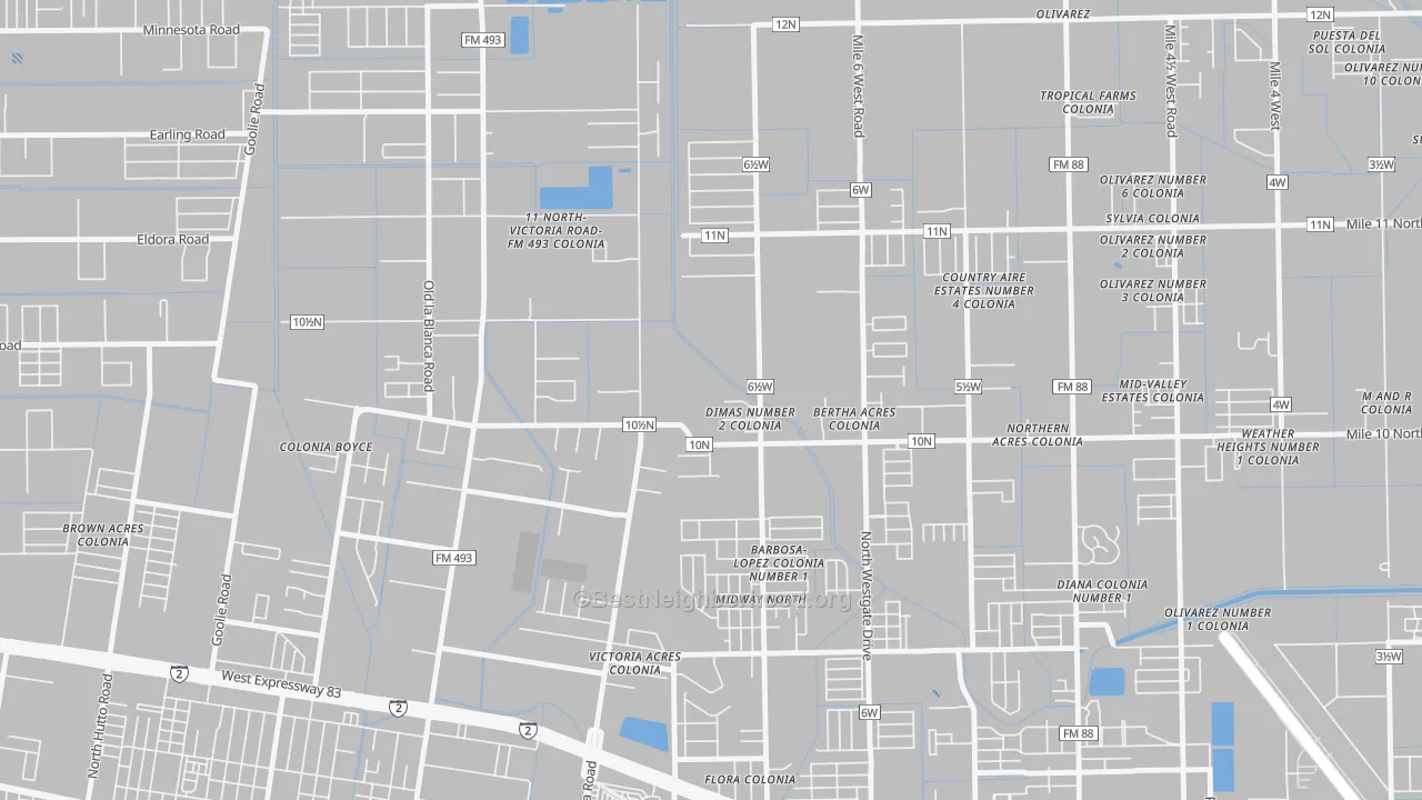 Transit Grade map of Midway North, TX