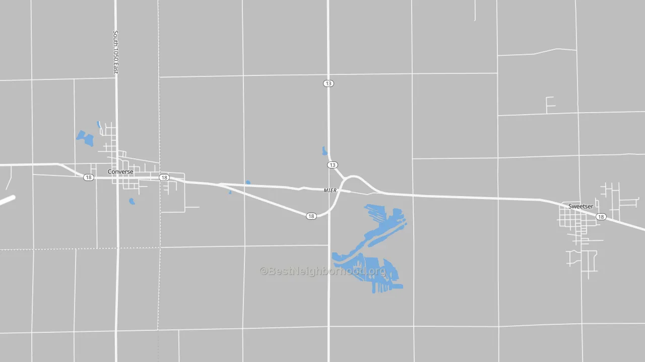 Transit Grade map of Mier, IN