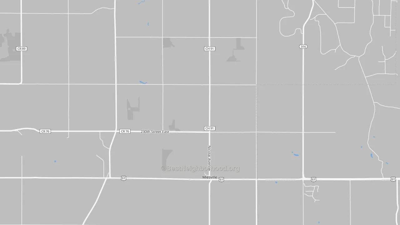 Transit Grade map of Miesville, MN