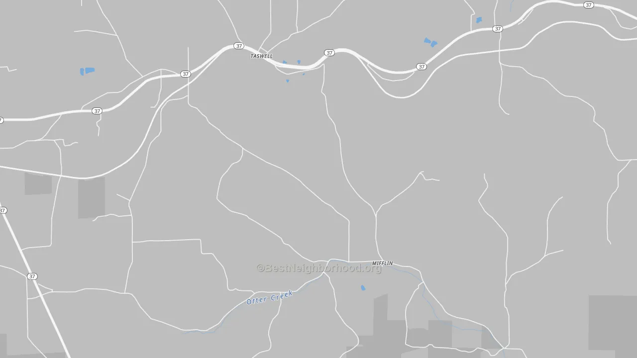 Transit Grade map of Mifflin, IN