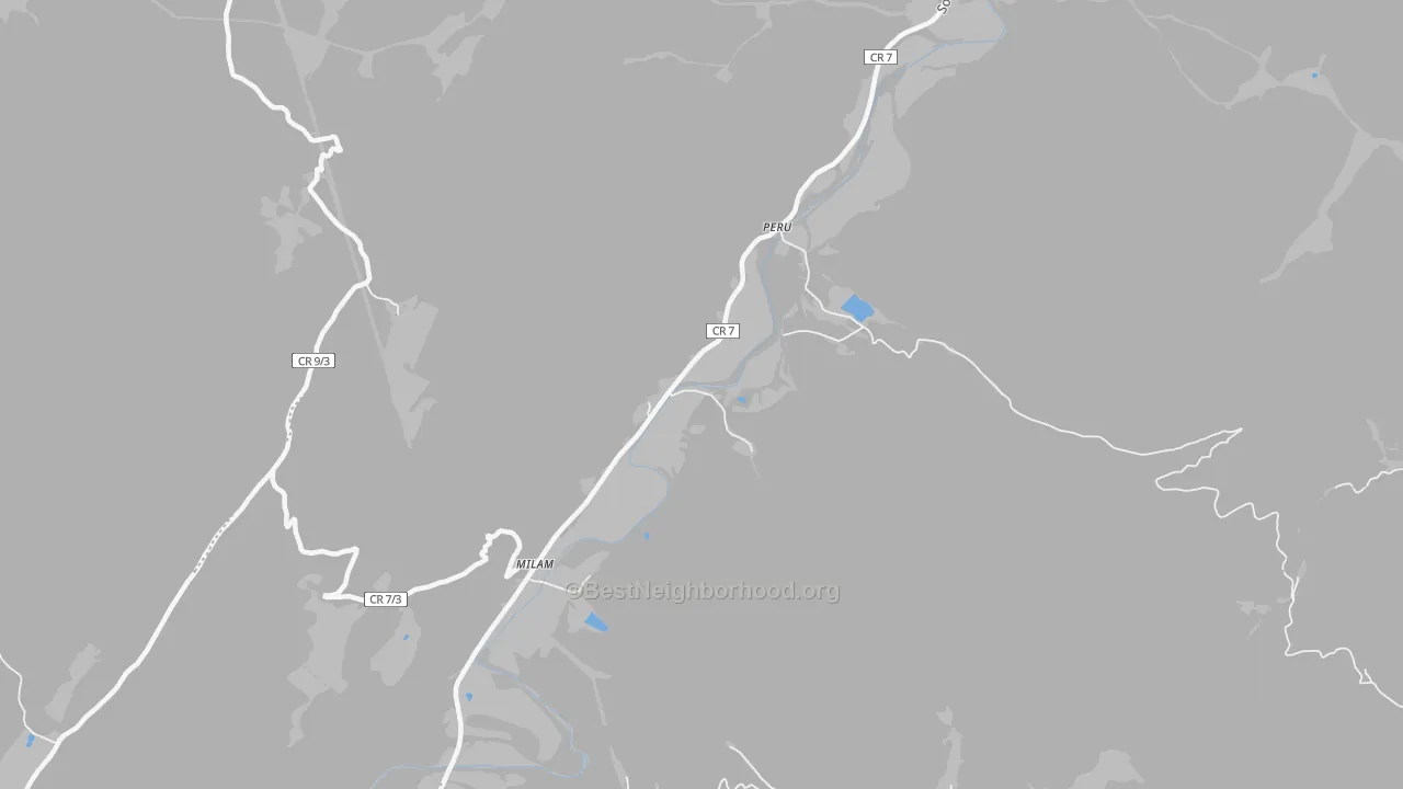 Transit Grade map of Milam, WV