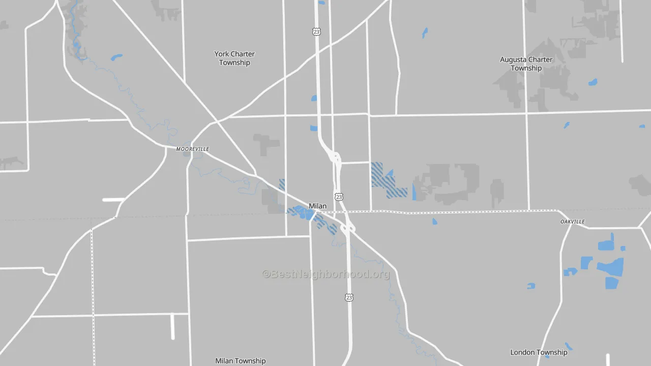 Transit Grade map of Milan, MI