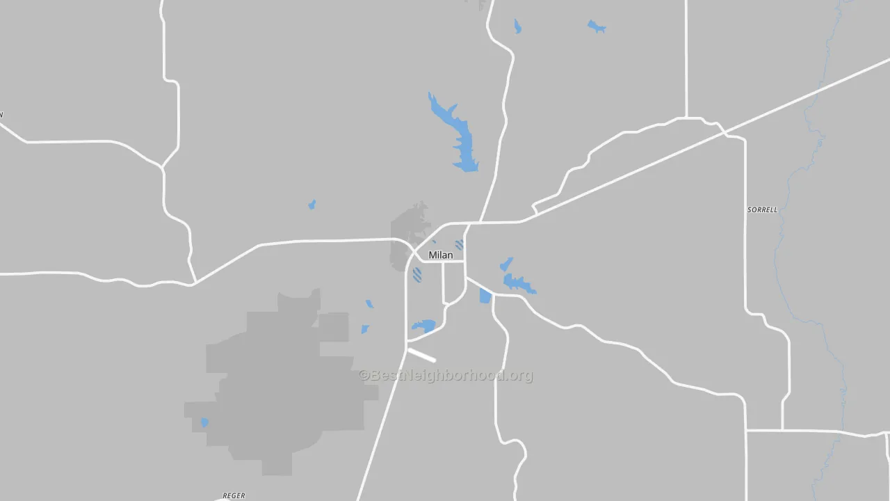 Transit Grade map of Milan, MO