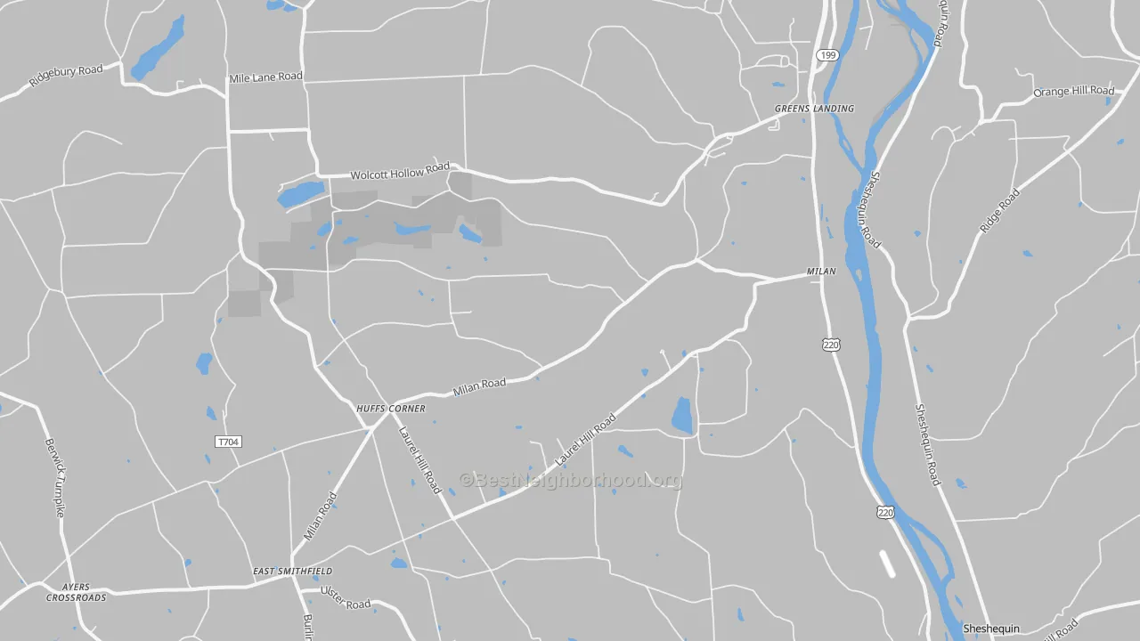 Transit Grade map of Milan, PA