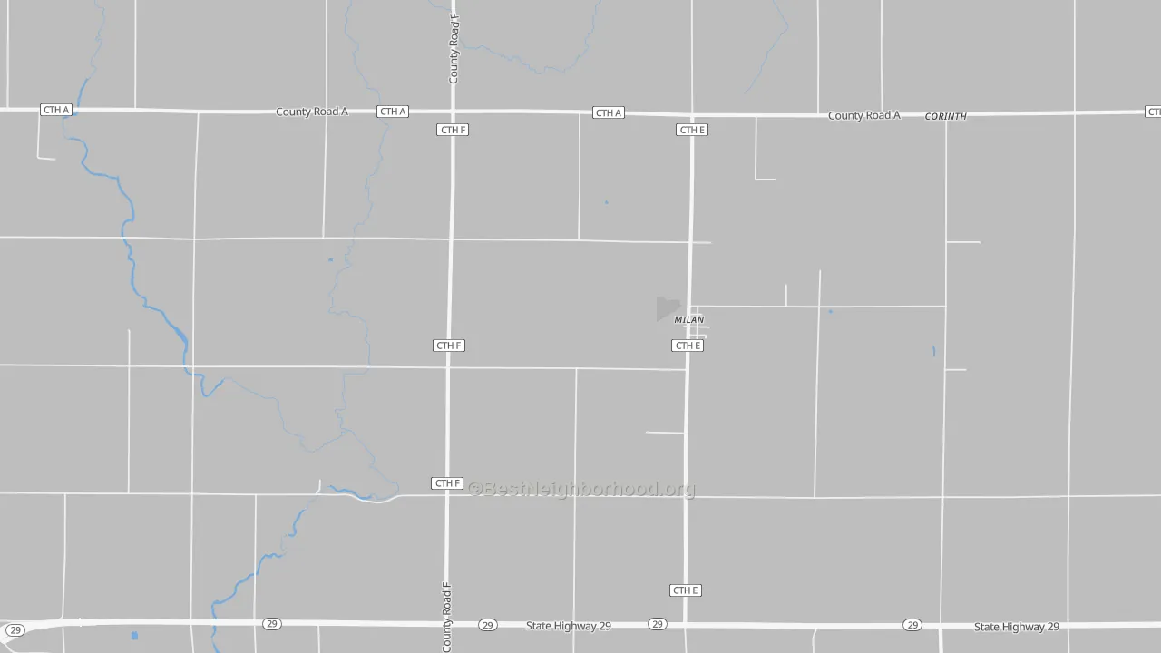 Transit Grade map of Milan, WI