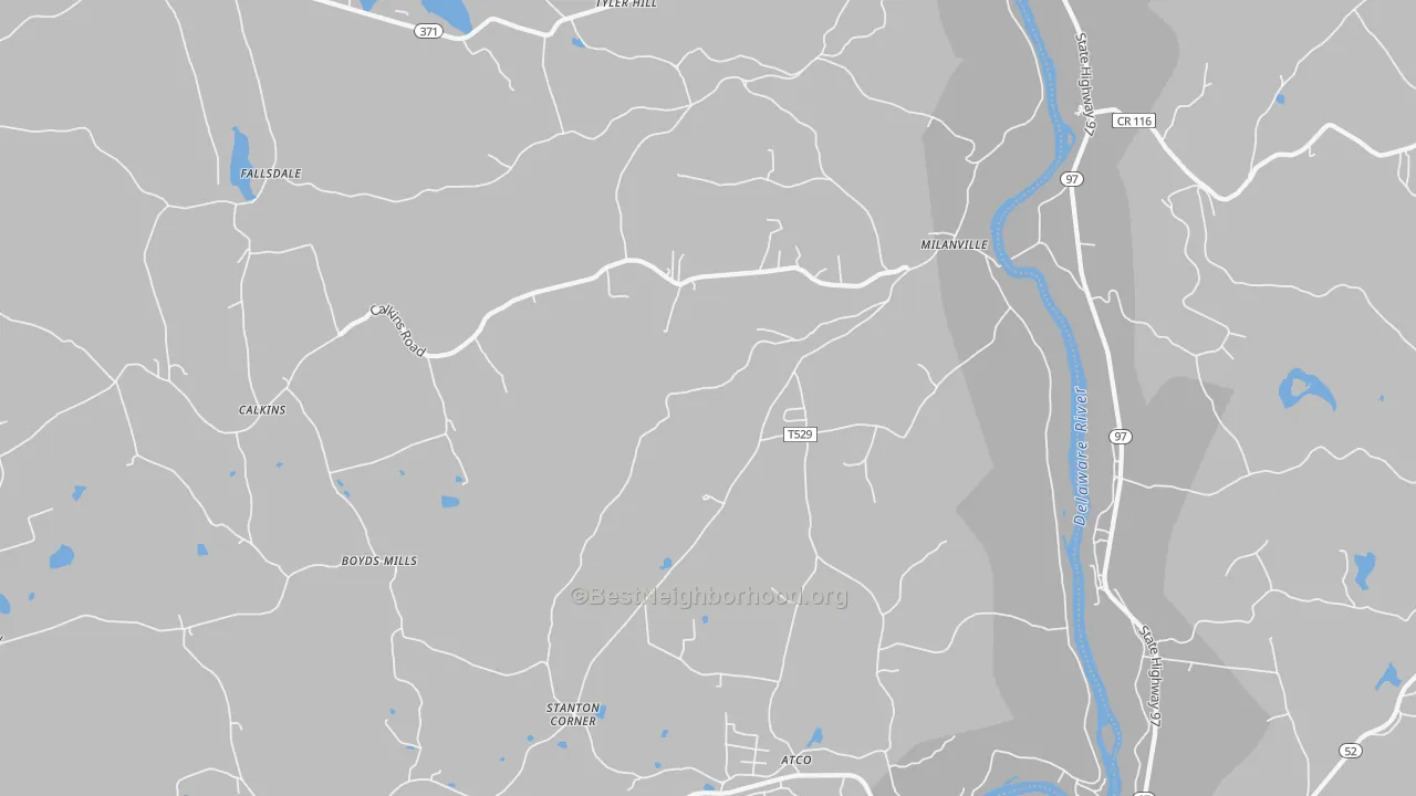 Transit Grade map of Milanville, PA