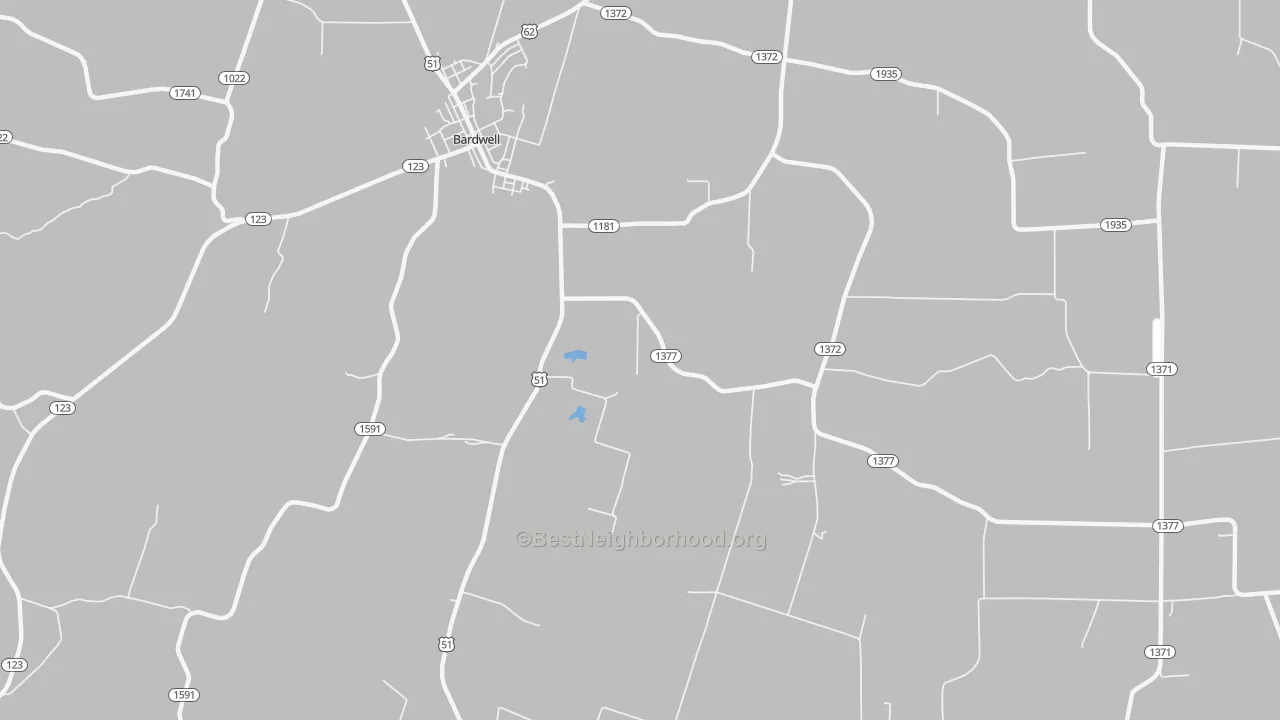 Transit Grade map of Milburn, KY