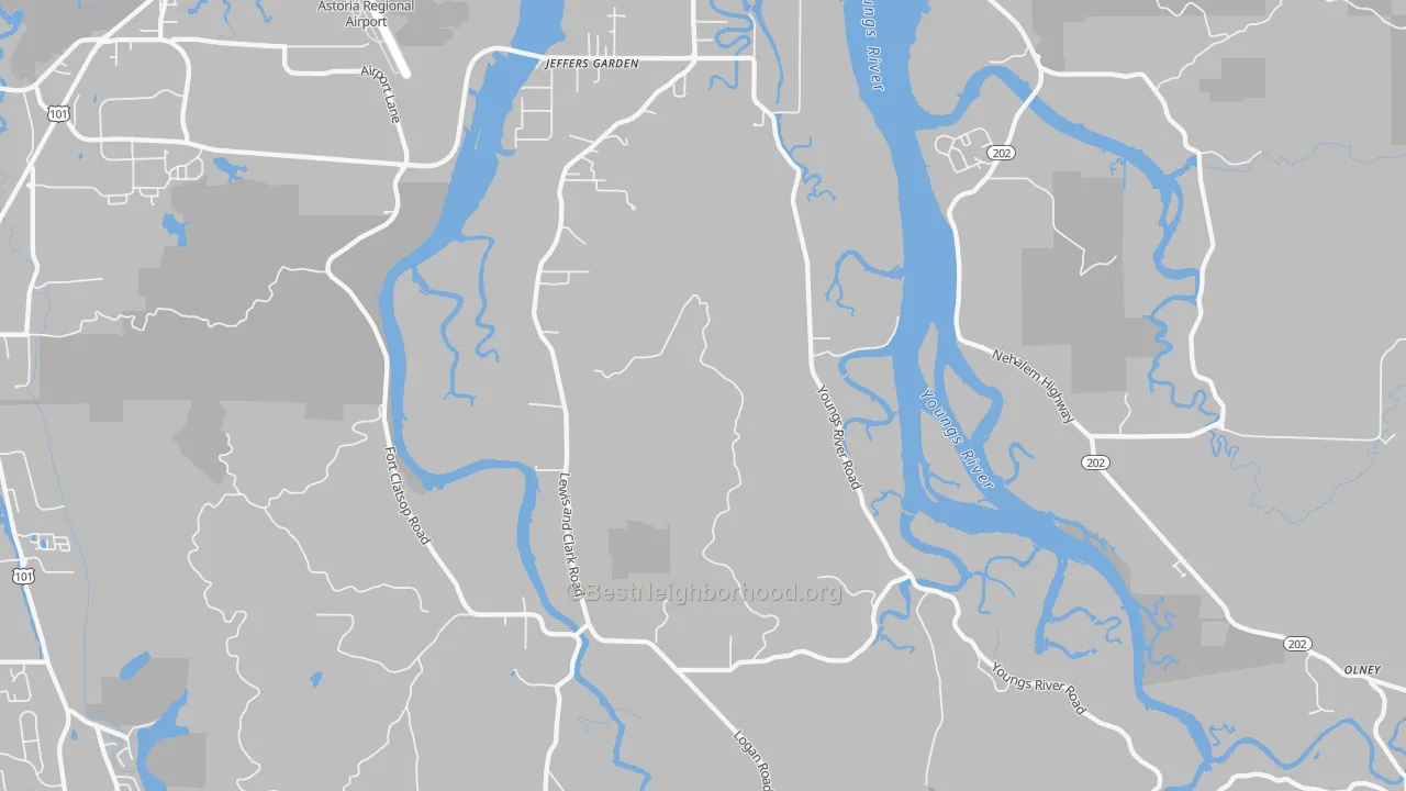Transit Grade map of Miles Crossing, OR