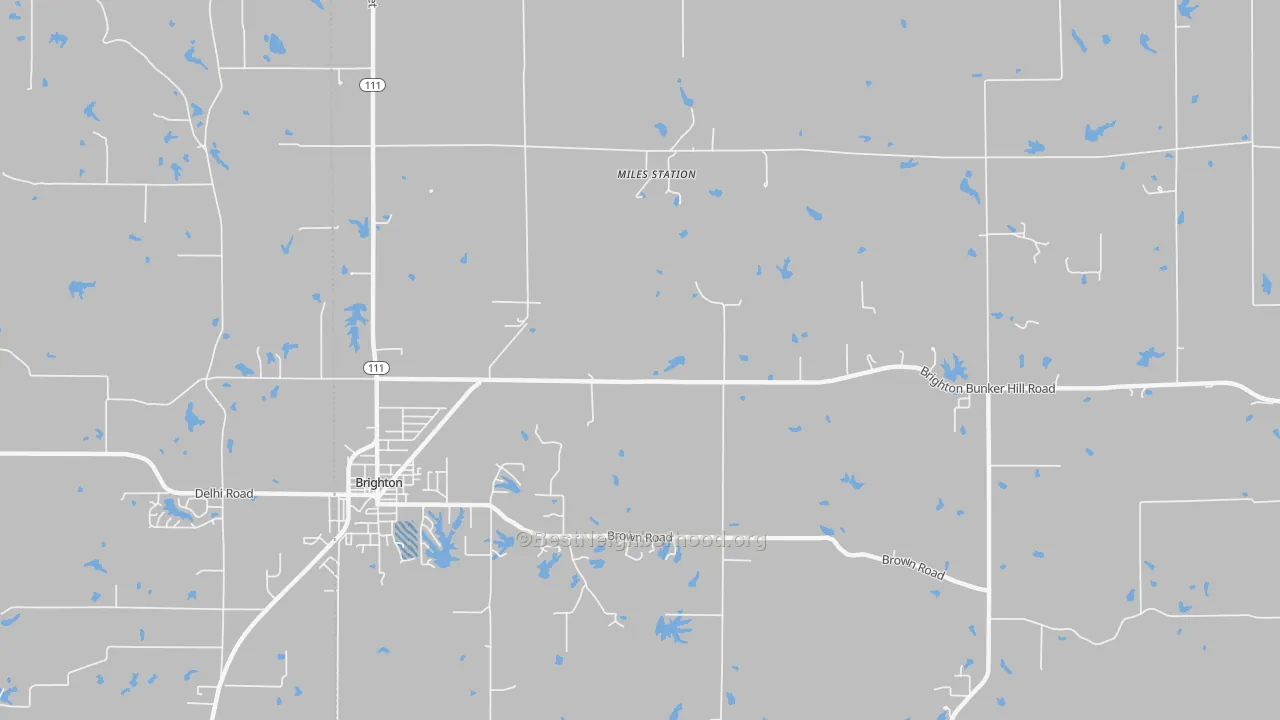 Transit Grade map of Miles Station, IL