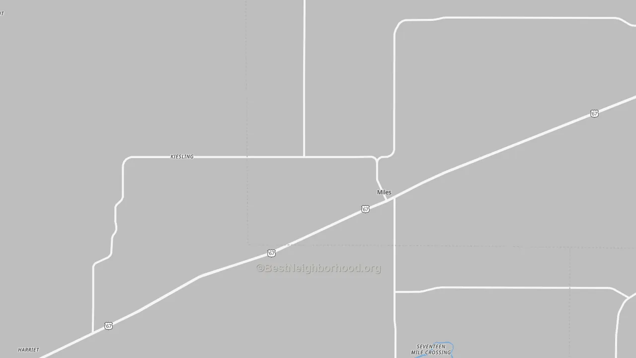 Transit Grade map of Miles, TX