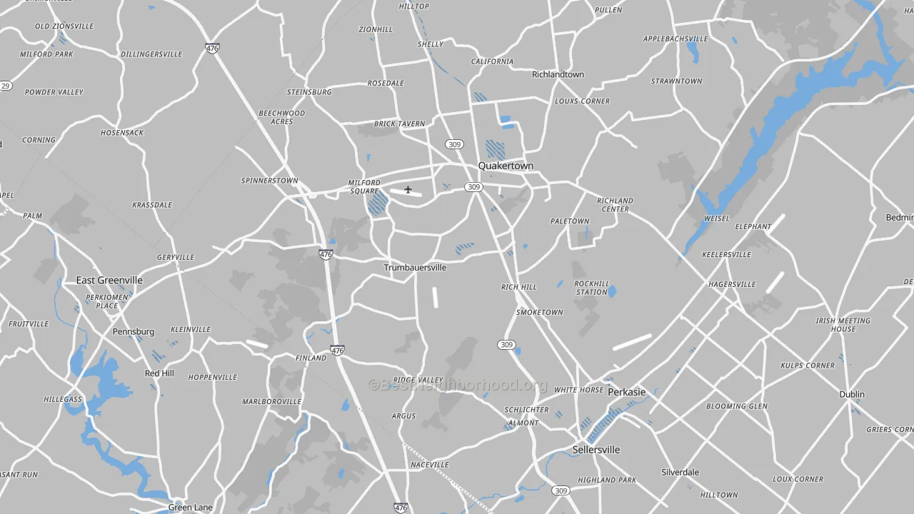 Transit Grade map of Milford Square, PA