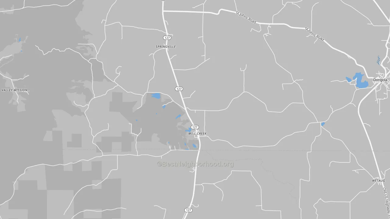 Transit Grade map of Mill Creek, IL