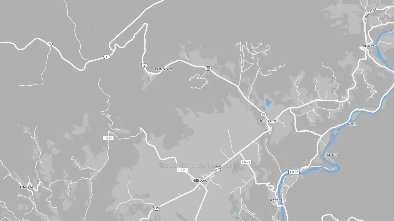Transit Grade map of Mill Point, WV