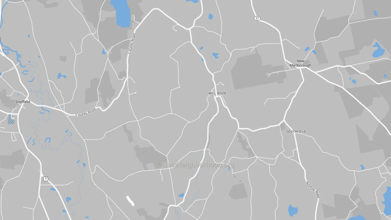Transit Grade map of Mill River, MA