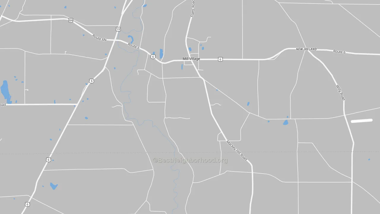 Transit Grade map of Mill Village, PA