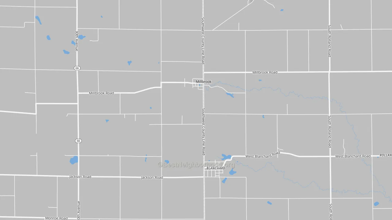 Transit Grade map of Millbrook, MI
