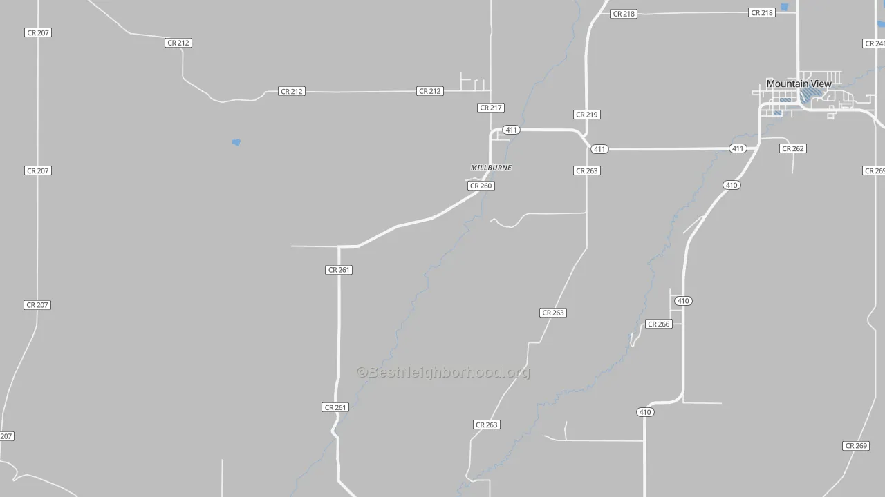 Transit Grade map of Millburne, WY