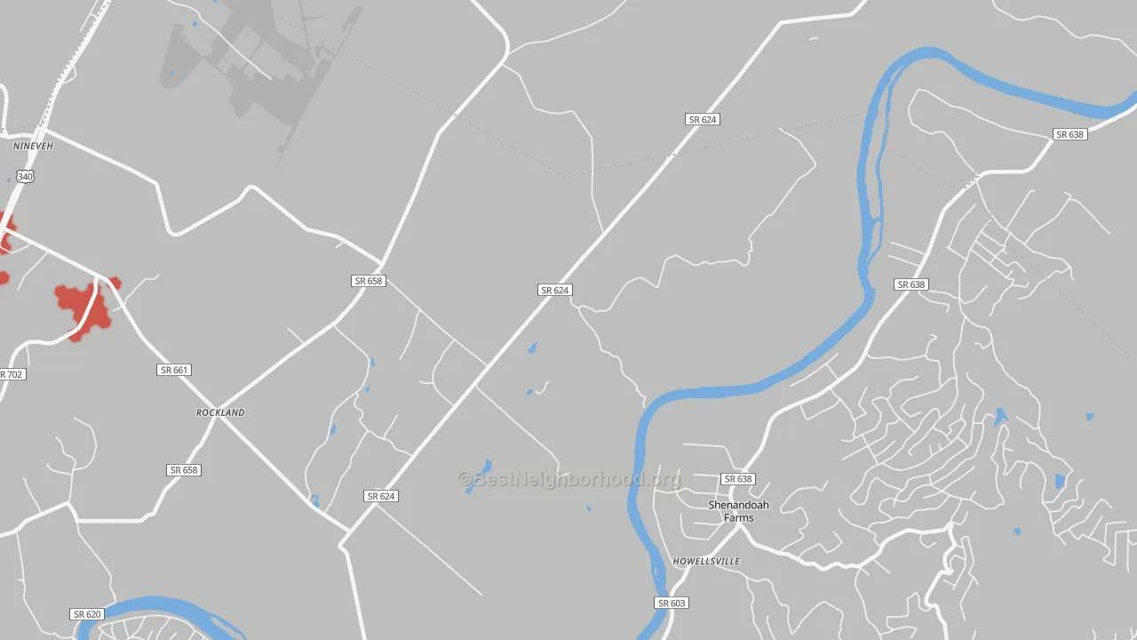 Transit Grade map of Milldale, VA