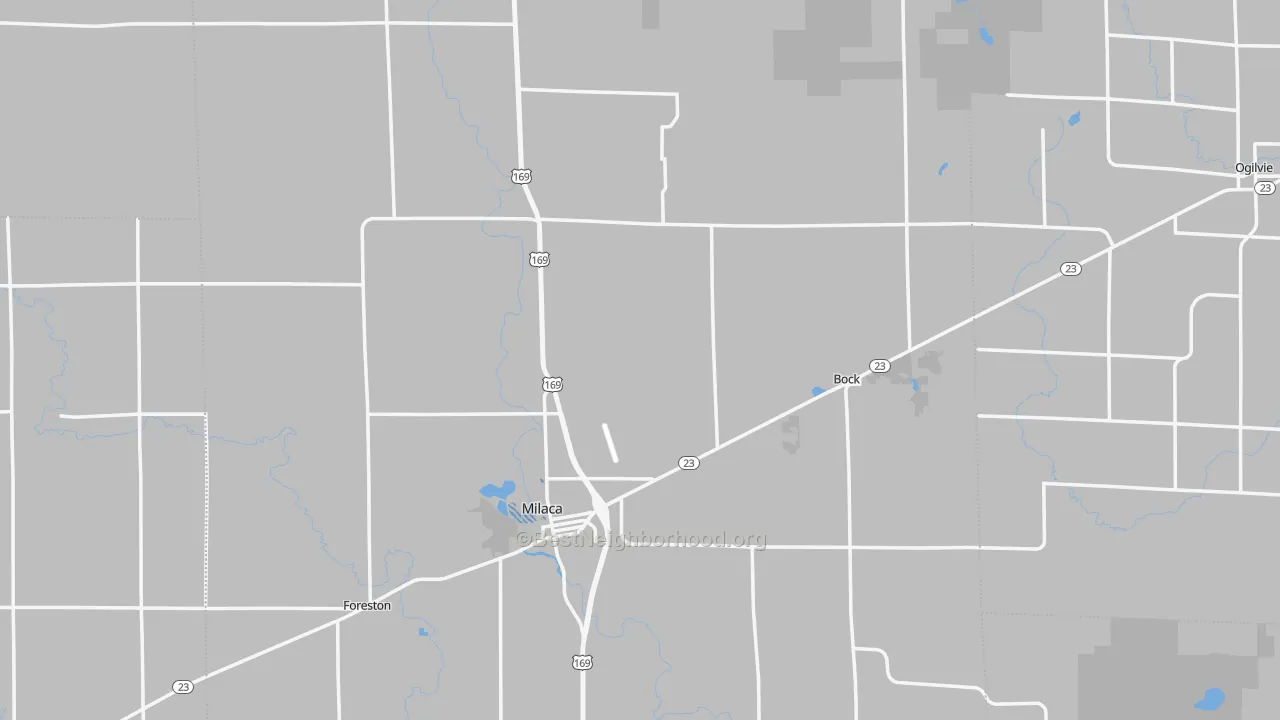 Transit Grade map of Mille Lacs County, MN