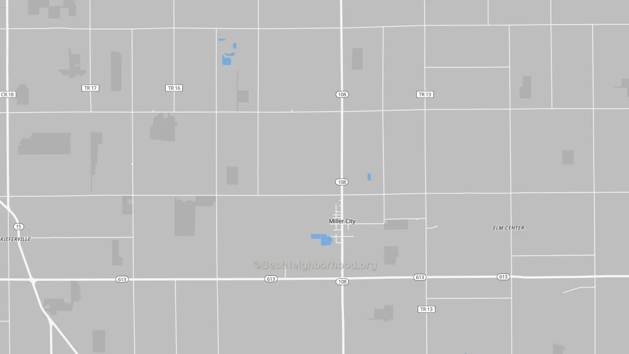 Transit Grade map of Miller City, OH