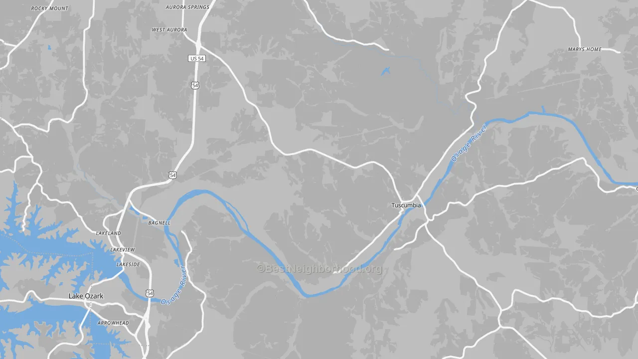 Transit Grade map of Miller County, MO