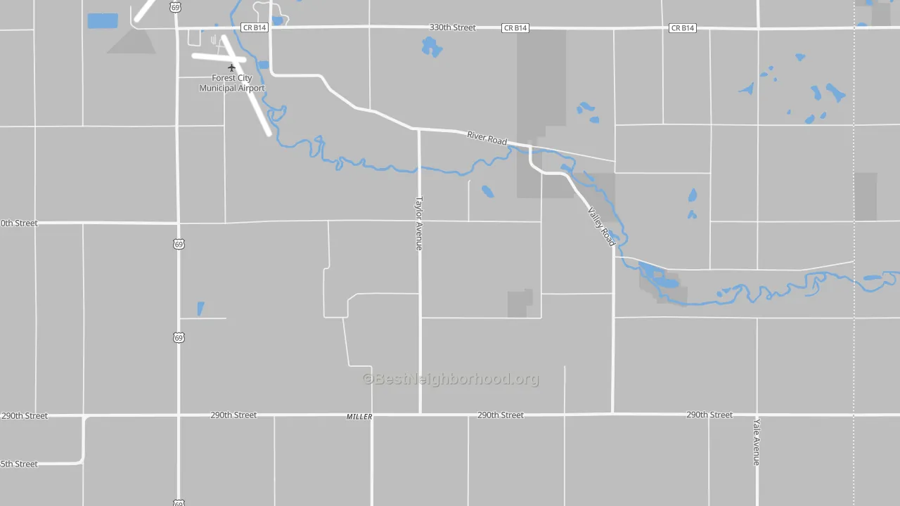 Transit Grade map of Miller, IA
