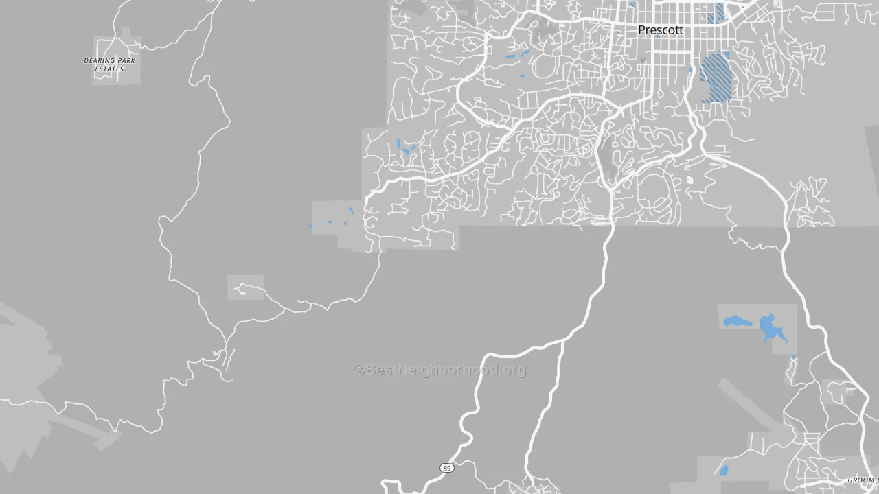 Transit Grade map of Miller Valley, AZ