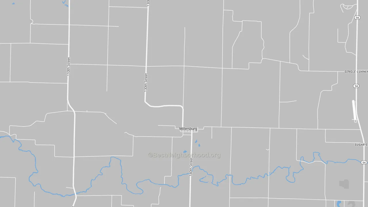 Transit Grade map of Millersburg, IL