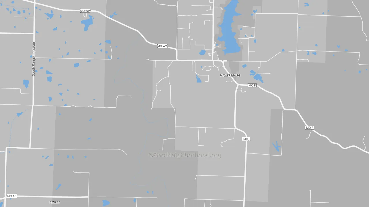 Transit Grade map of Millersburg, MO