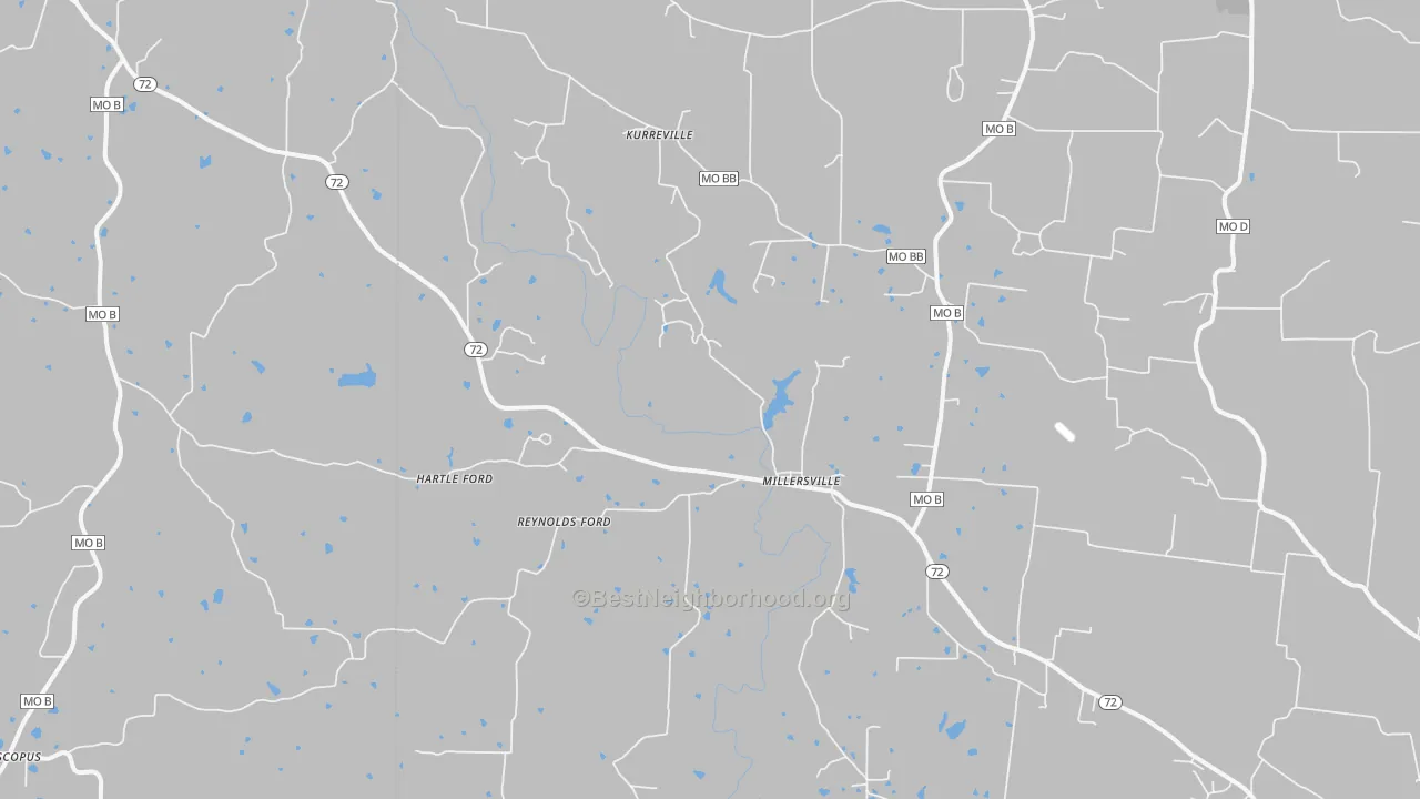 Transit Grade map of Millersville, MO