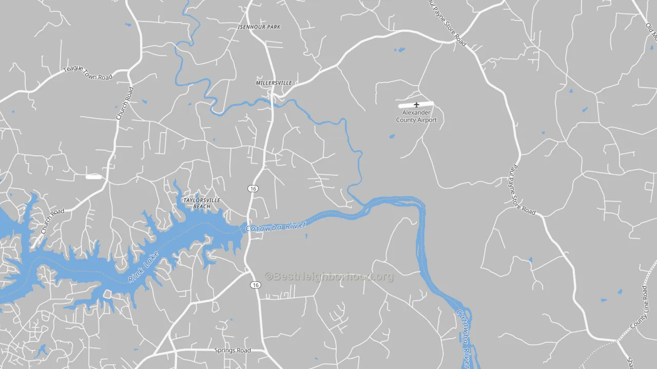 Transit Grade map of Millersville, NC