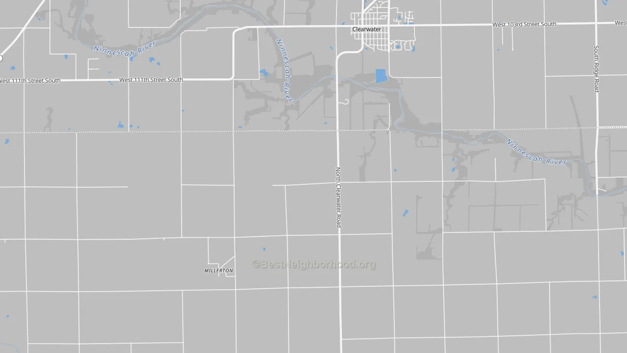 Transit Grade map of Millerton, KS