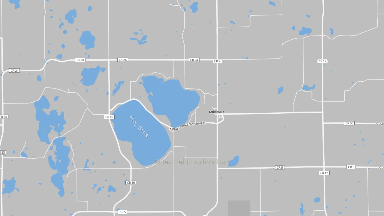 Transit Grade map of Millerville, MN