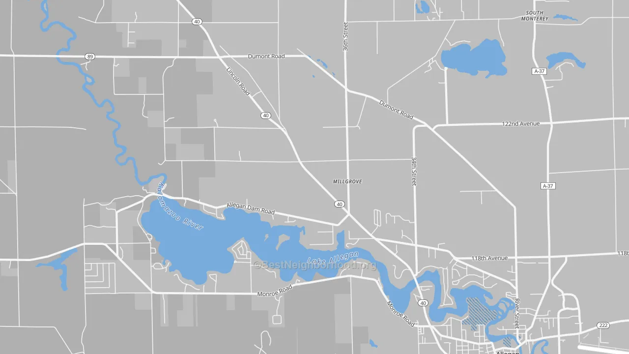Transit Grade map of Millgrove, MI