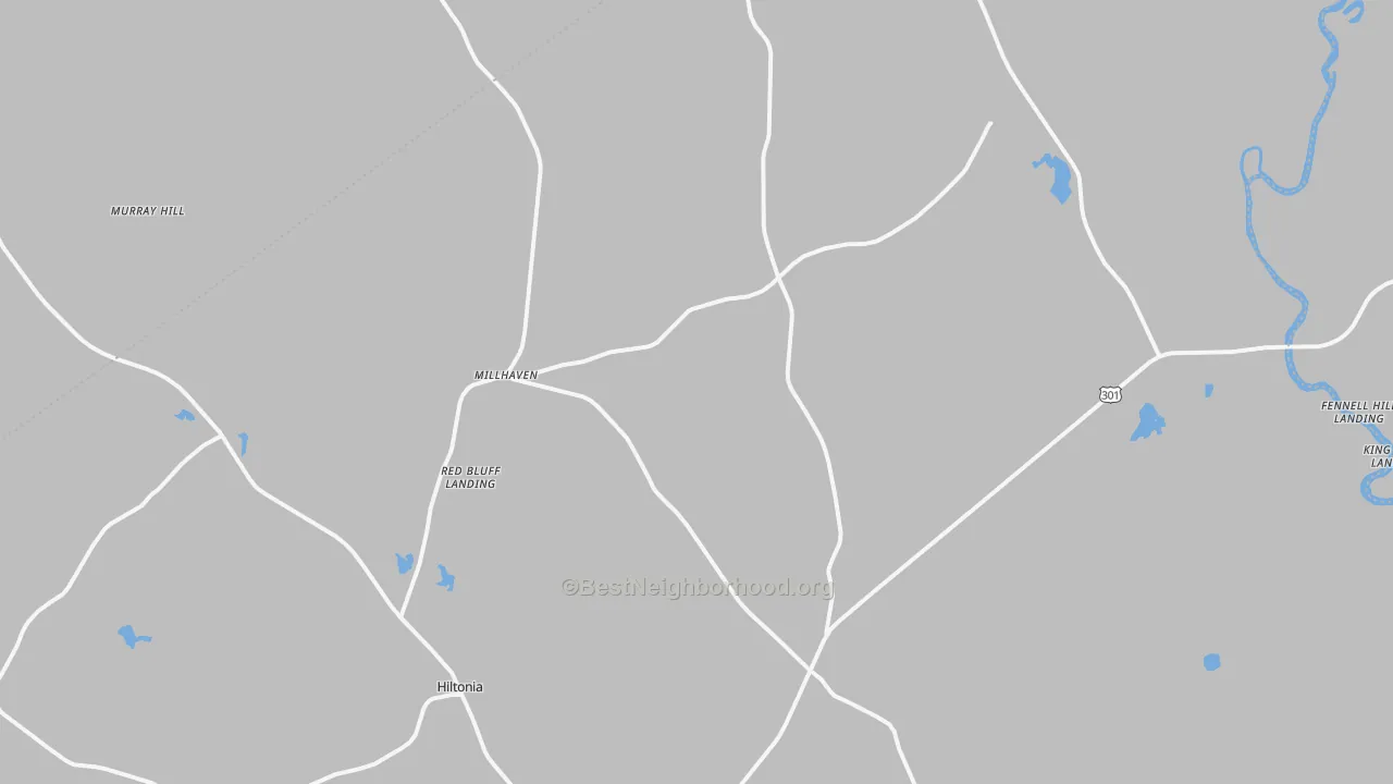 Transit Grade map of Millhaven, GA