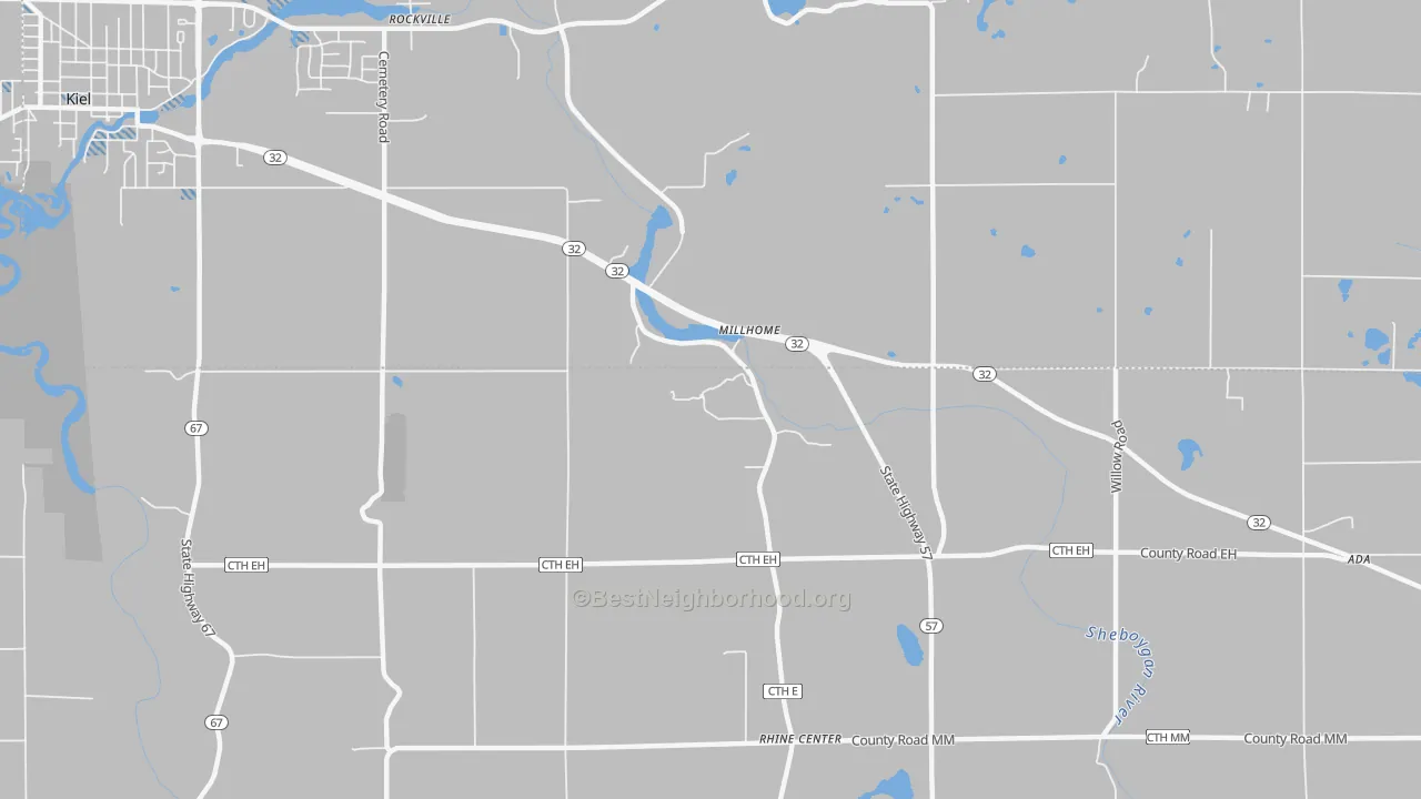 Transit Grade map of Millhome, WI