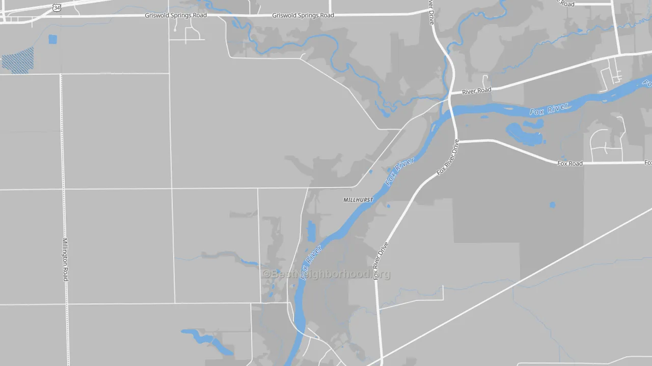 Transit Grade map of Millhurst, IL