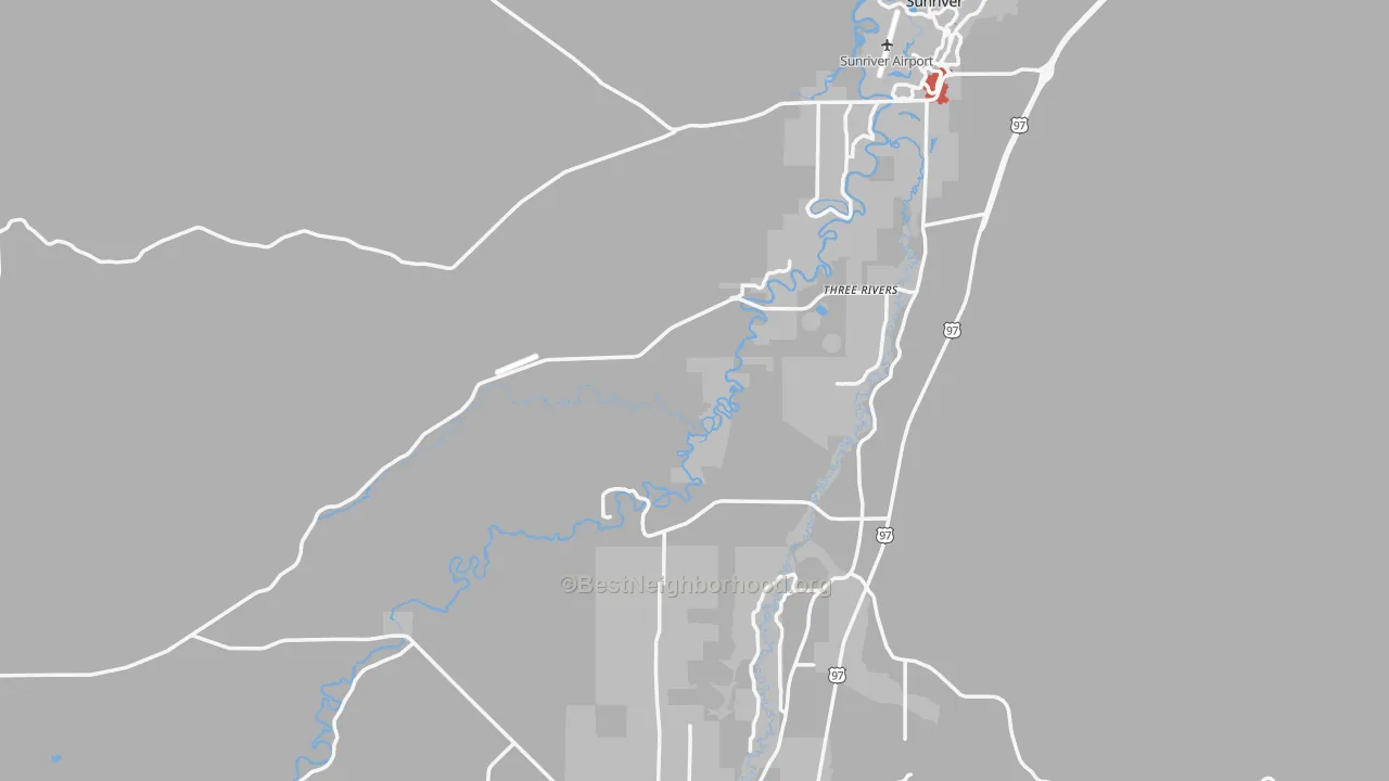 Transit Grade map of Millican, OR