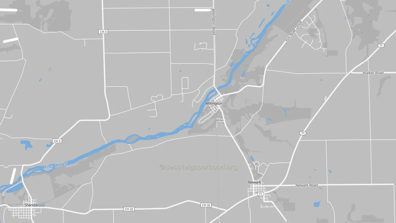 Transit Grade map of Millington, IL