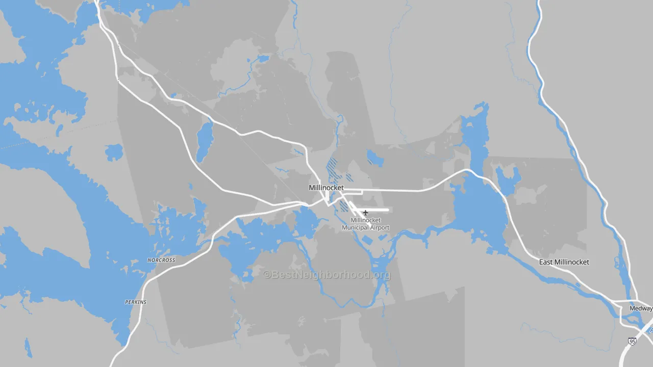 Transit Grade map of Millinocket, ME