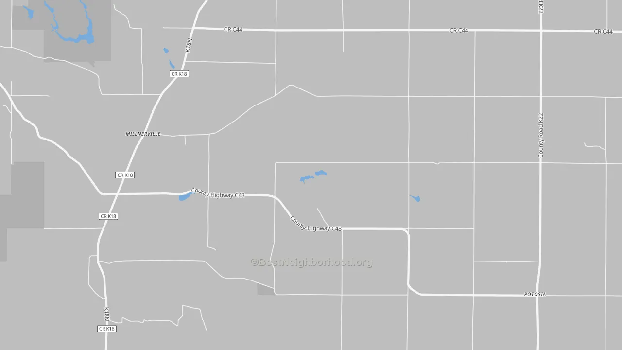 Transit Grade map of Millnerville, IA