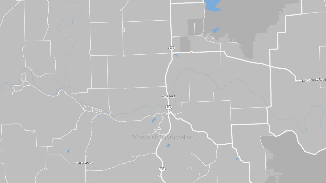 Transit Grade map of Millport, IN