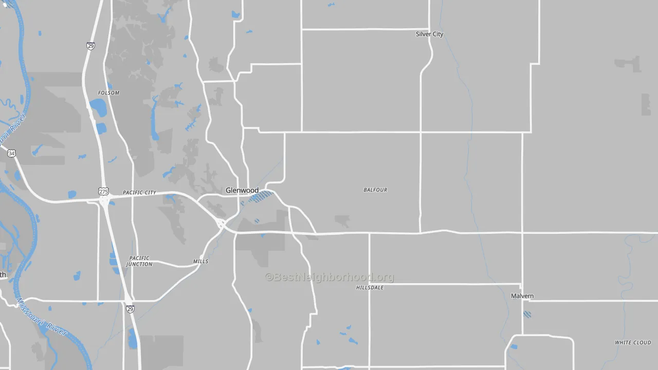 Transit Grade map of Mills County, IA