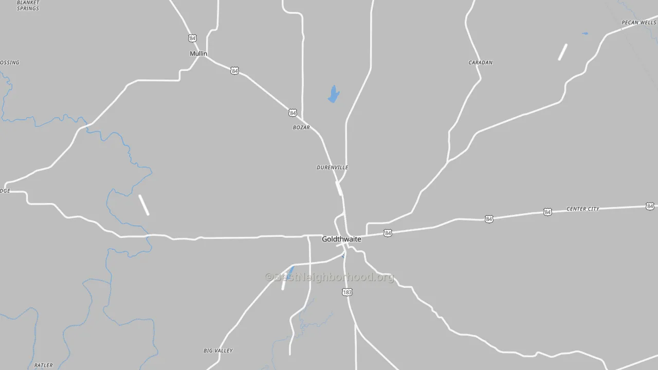 Transit Grade map of Mills County, TX